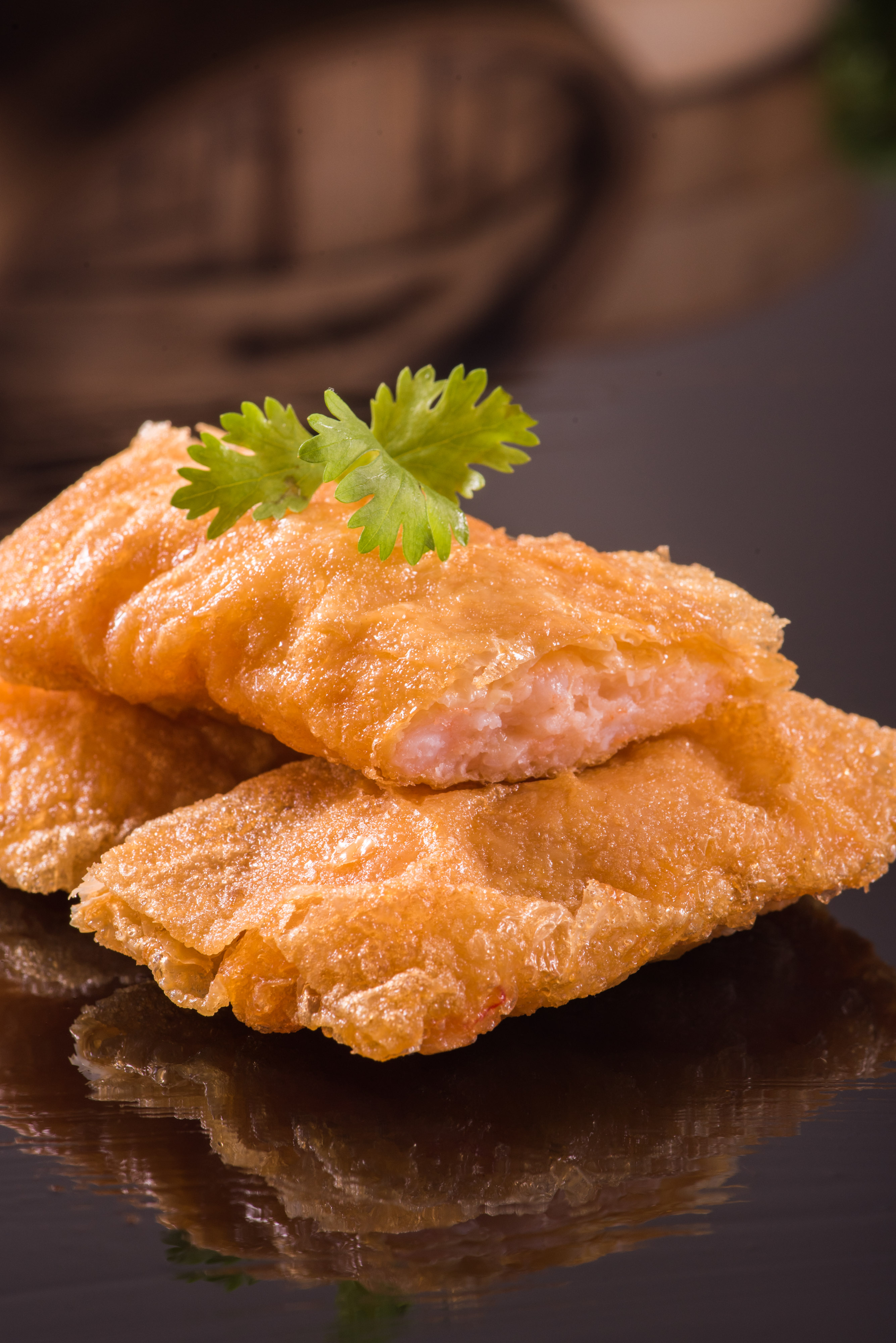 Deep-Fried Prawn Beancurd